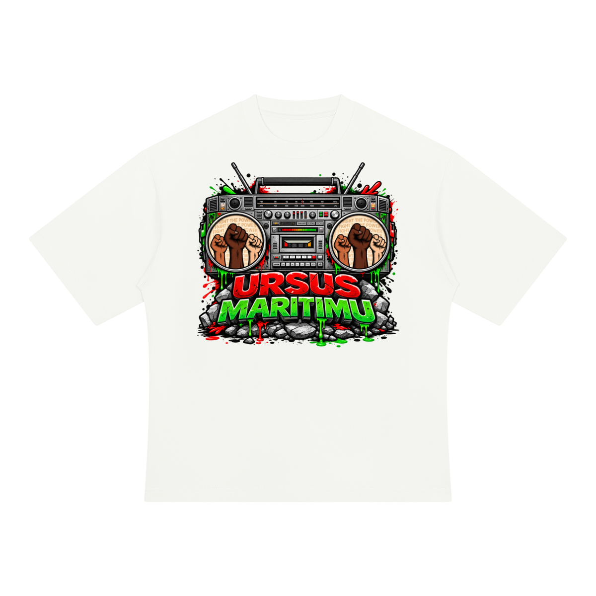 THE SOUND OF RESISTANCE — URSUS MARITIMU Heavyweight Oversized T-Shirt