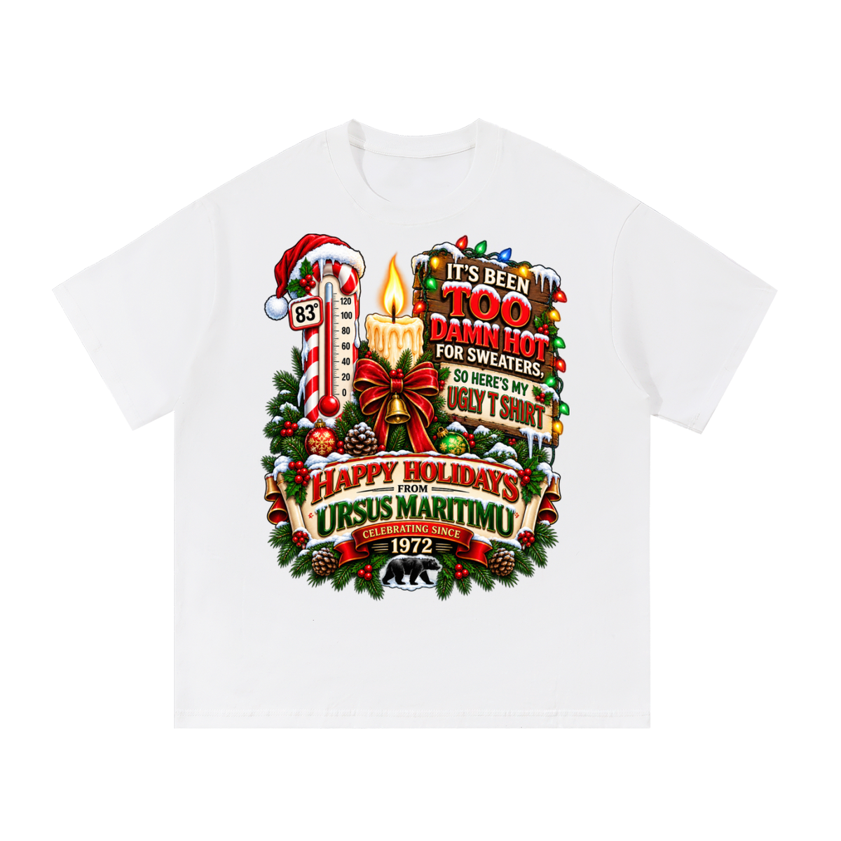 TOO DAMN HOT FOR SWEATERS | URSUS MARITIMU HOLIDAY COLLECTION