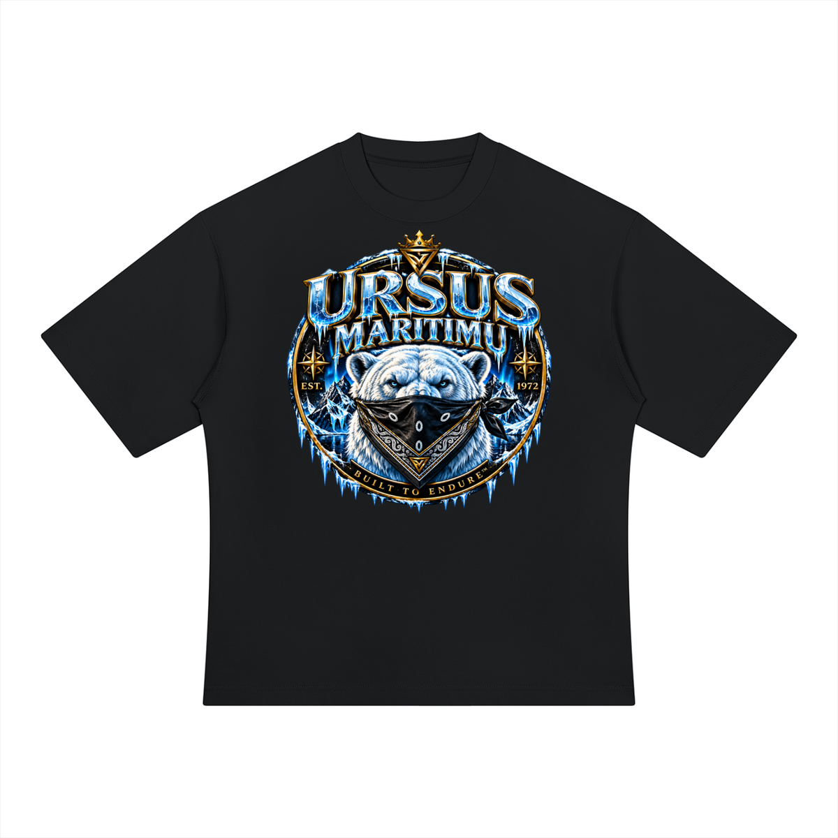 THE FROZEN SENTINEL — URSUS MARITIMU Heavyweight Oversized T-Shirt