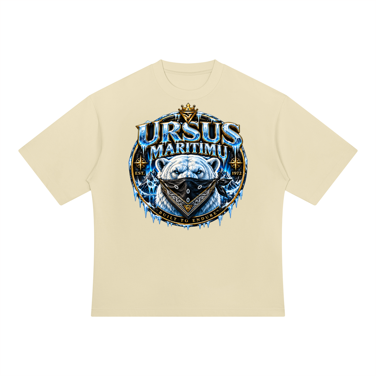 THE FROZEN SENTINEL — URSUS MARITIMU Heavyweight Oversized T-Shirt