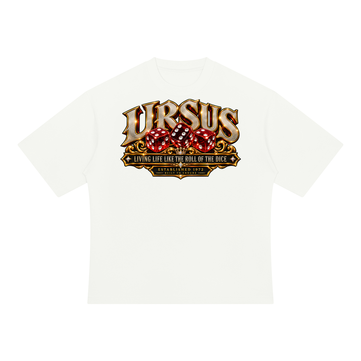 URSUS — ROLL WITH PURPOSE Dice Graphic Tee