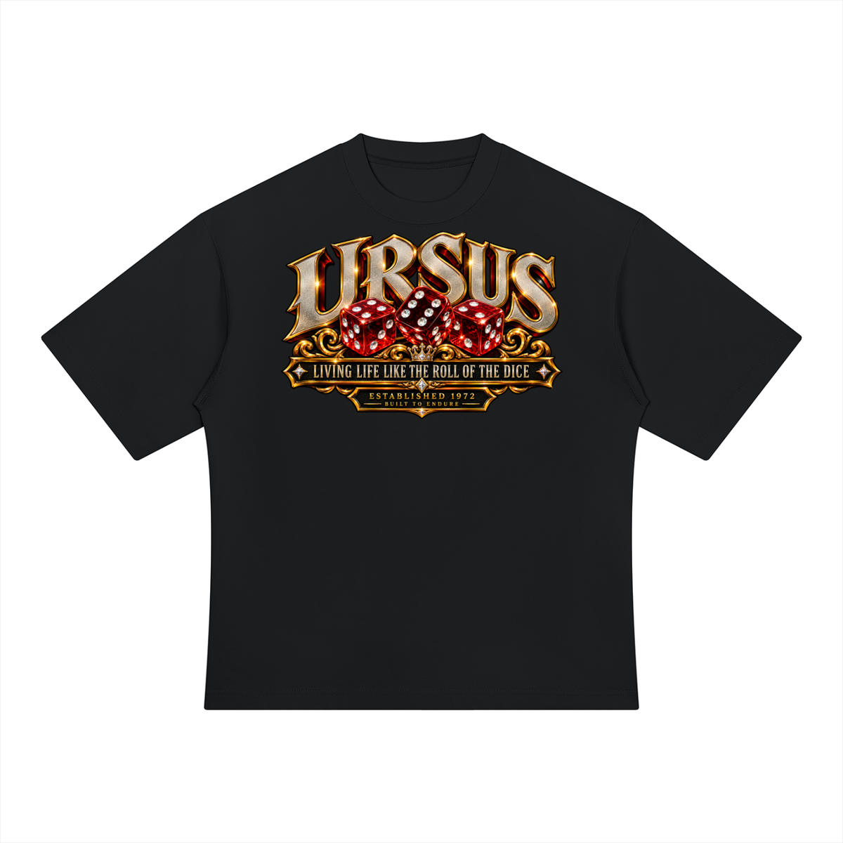 URSUS — ROLL WITH PURPOSE Dice Graphic Tee