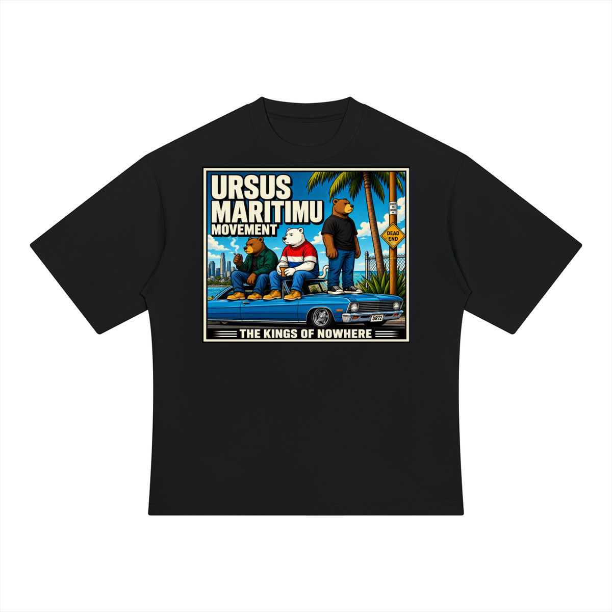 THE KINGS OF NOWHERE — URSUS MARITIMU Heavyweight Oversized T-Shirt