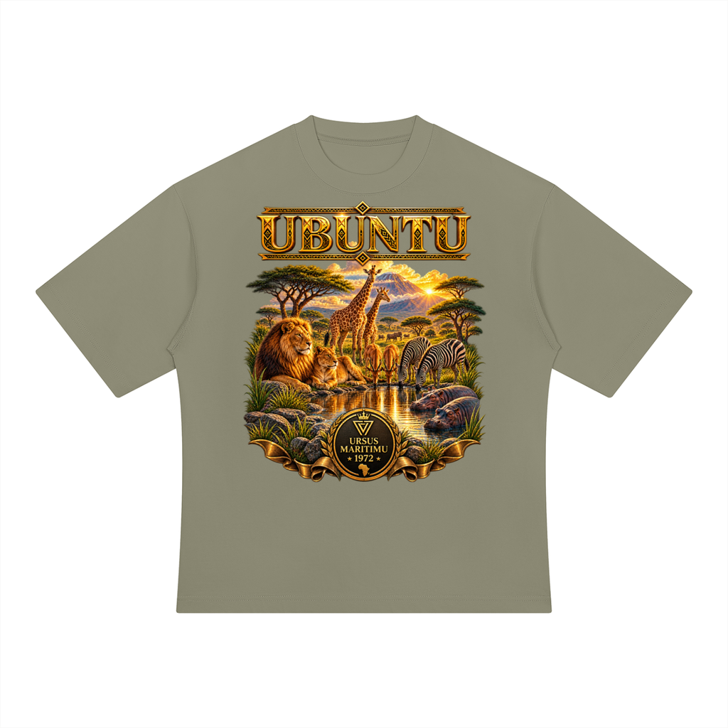 UBUNTU — URSUS MARITIMU African Heritage Heavyweight Oversized T-Shirt