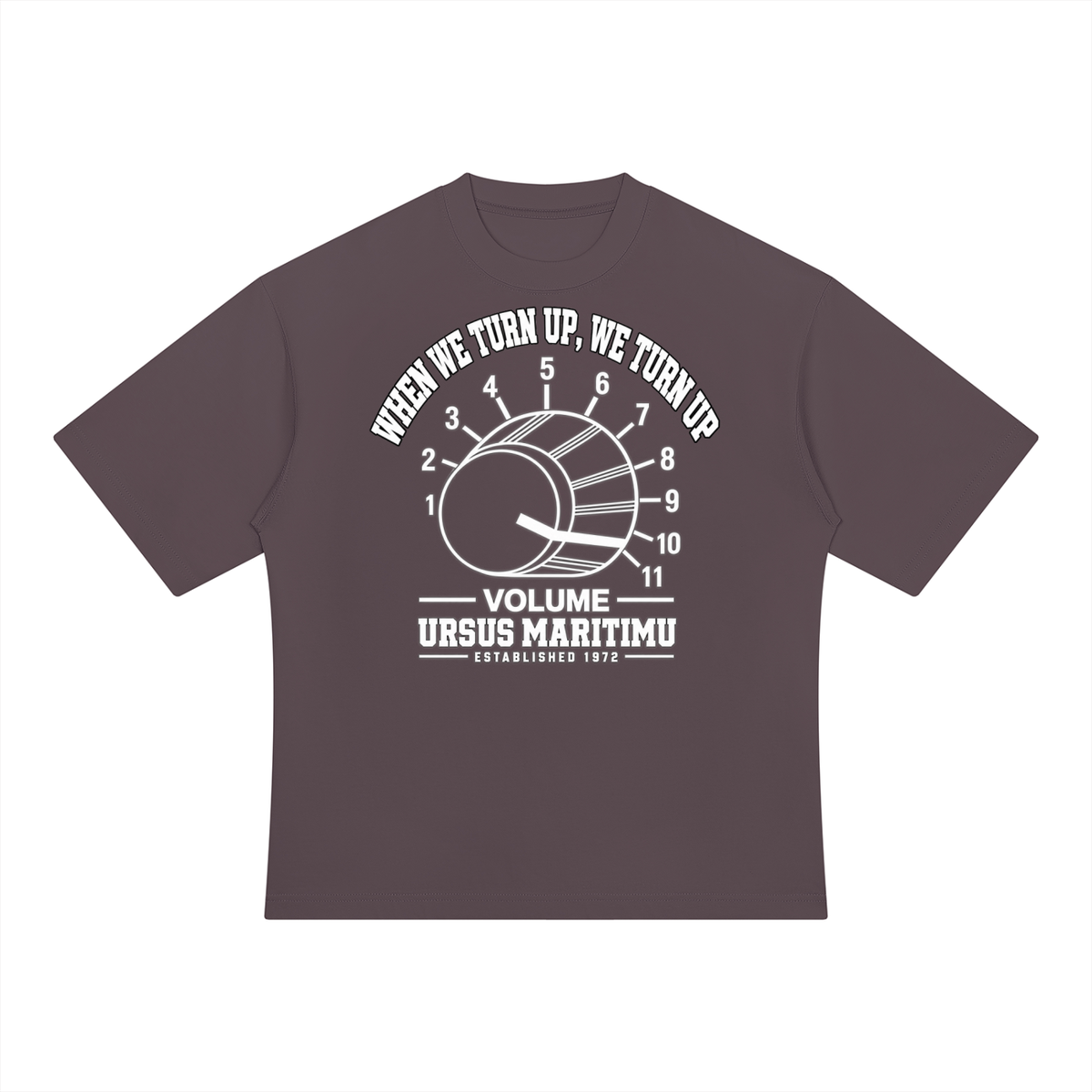 TURN IT ALL THE WAY UP — URSUS MARITIMU Volume Control Heavyweight T-Shirt