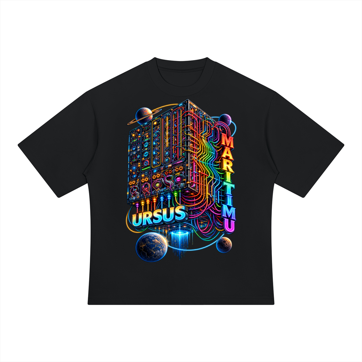 THE COSMIC MAINFRAME — URSUS MARITIMU Heavyweight Oversized T-Shirt