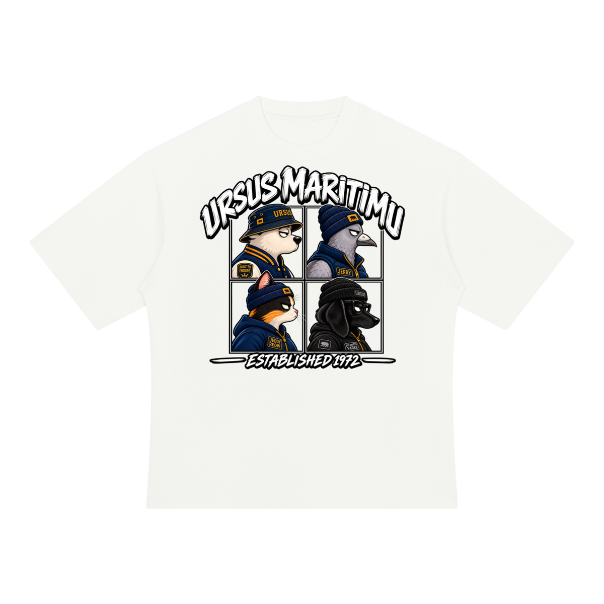 THE URSUS FOUR — Beyond Bearable Character Grid Heavyweight T-Shirt