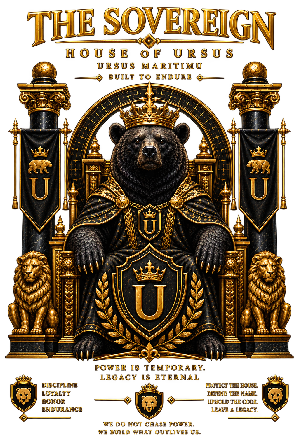 THE SOVEREIGN — House of URSUS Heavyweight Oversized T-Shirt