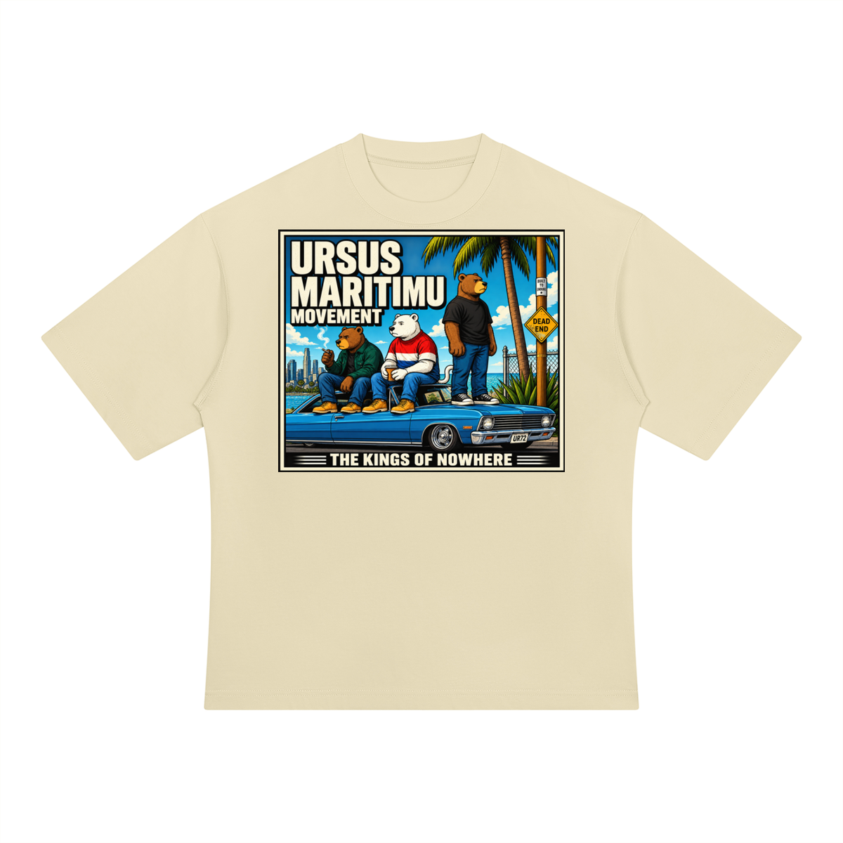 THE KINGS OF NOWHERE — URSUS MARITIMU Heavyweight Oversized T-Shirt