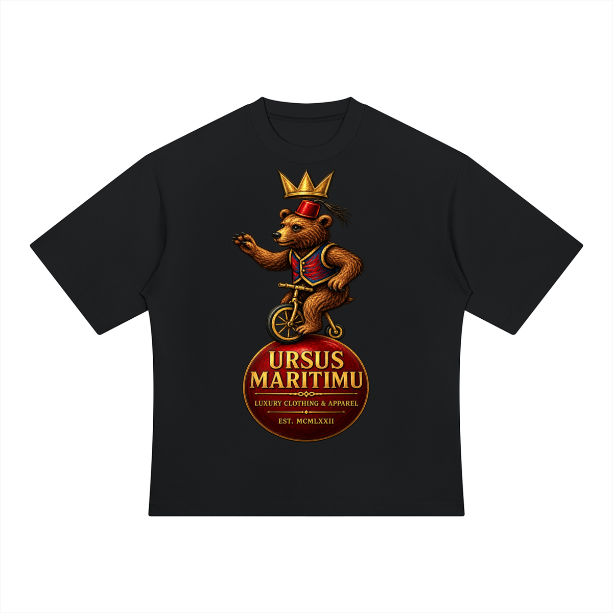 THE CROWN BEAR — House of URSUS Heavyweight Oversized T-Shirt