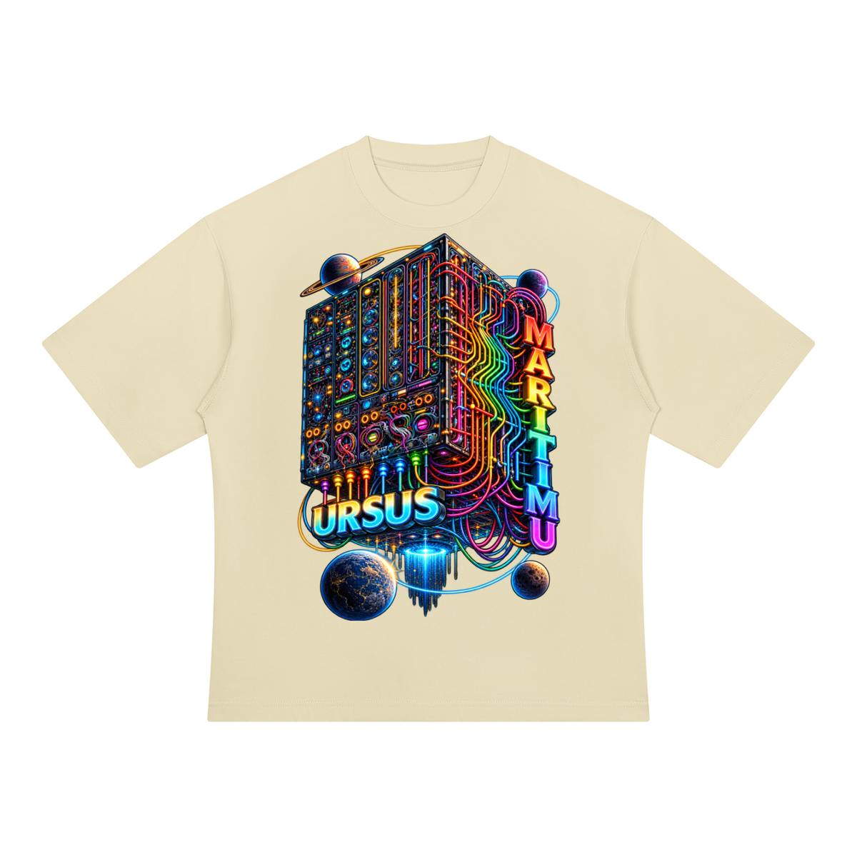 THE COSMIC MAINFRAME — URSUS MARITIMU Heavyweight Oversized T-Shirt