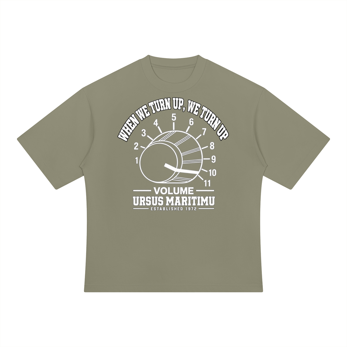 TURN IT ALL THE WAY UP — URSUS MARITIMU Volume Control Heavyweight T-Shirt