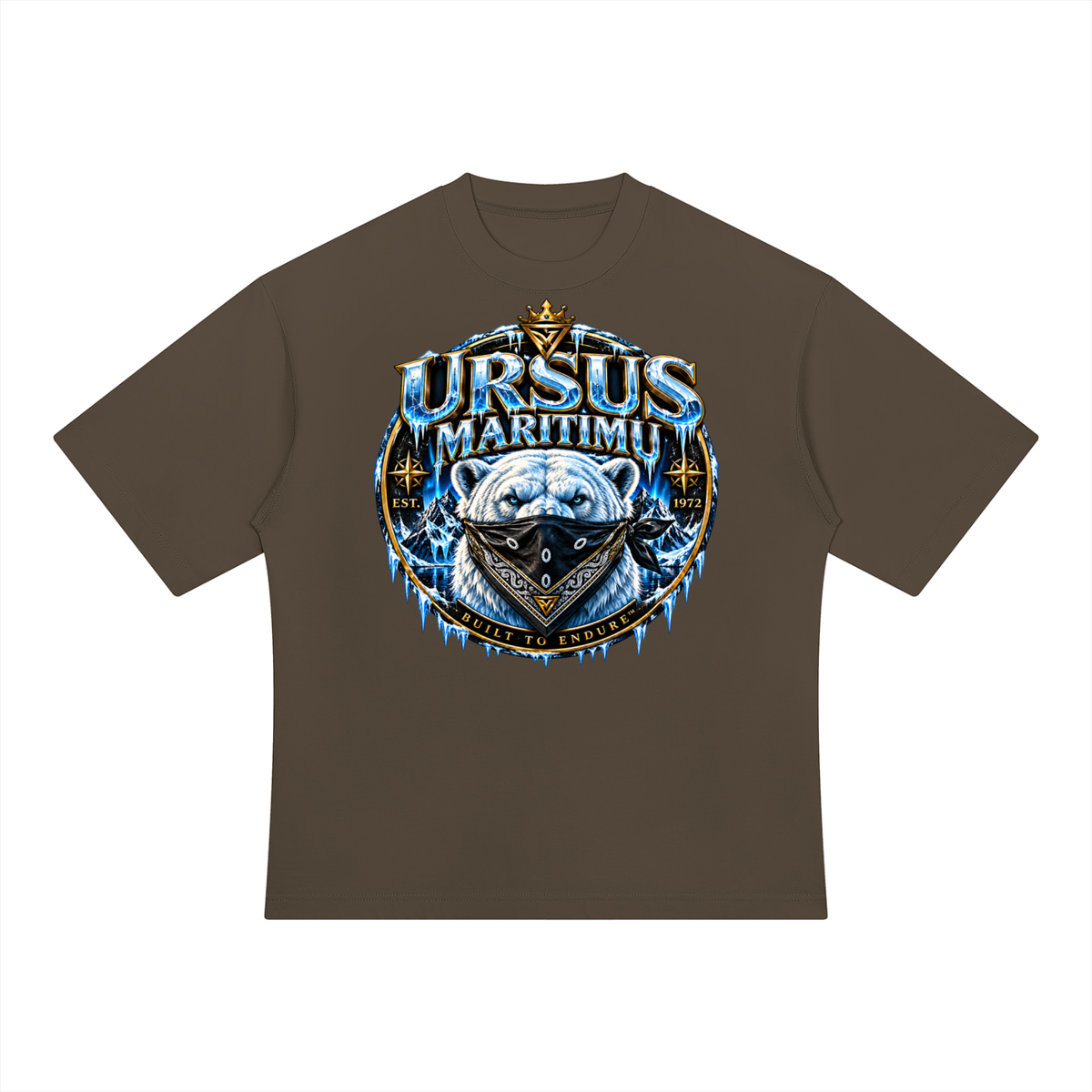 THE FROZEN SENTINEL — URSUS MARITIMU Heavyweight Oversized T-Shirt