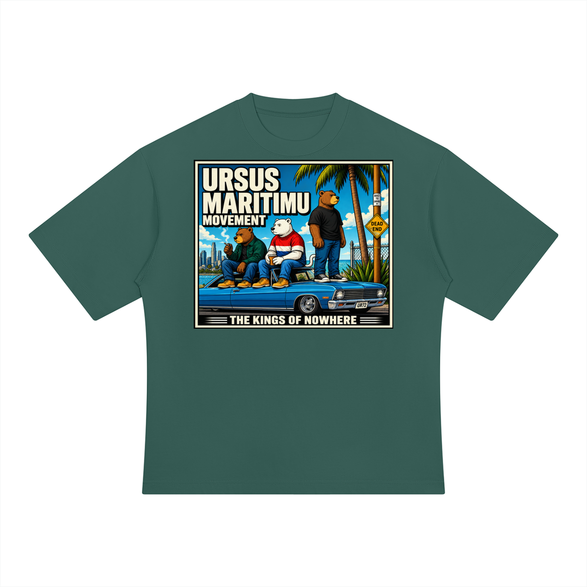 THE KINGS OF NOWHERE — URSUS MARITIMU Heavyweight Oversized T-Shirt