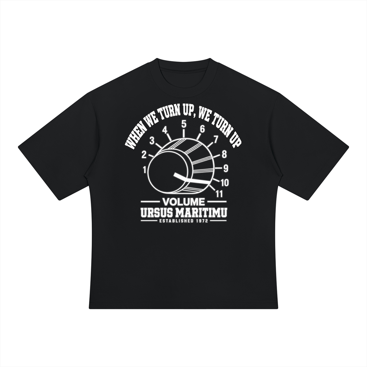 TURN IT ALL THE WAY UP — URSUS MARITIMU Volume Control Heavyweight T-Shirt