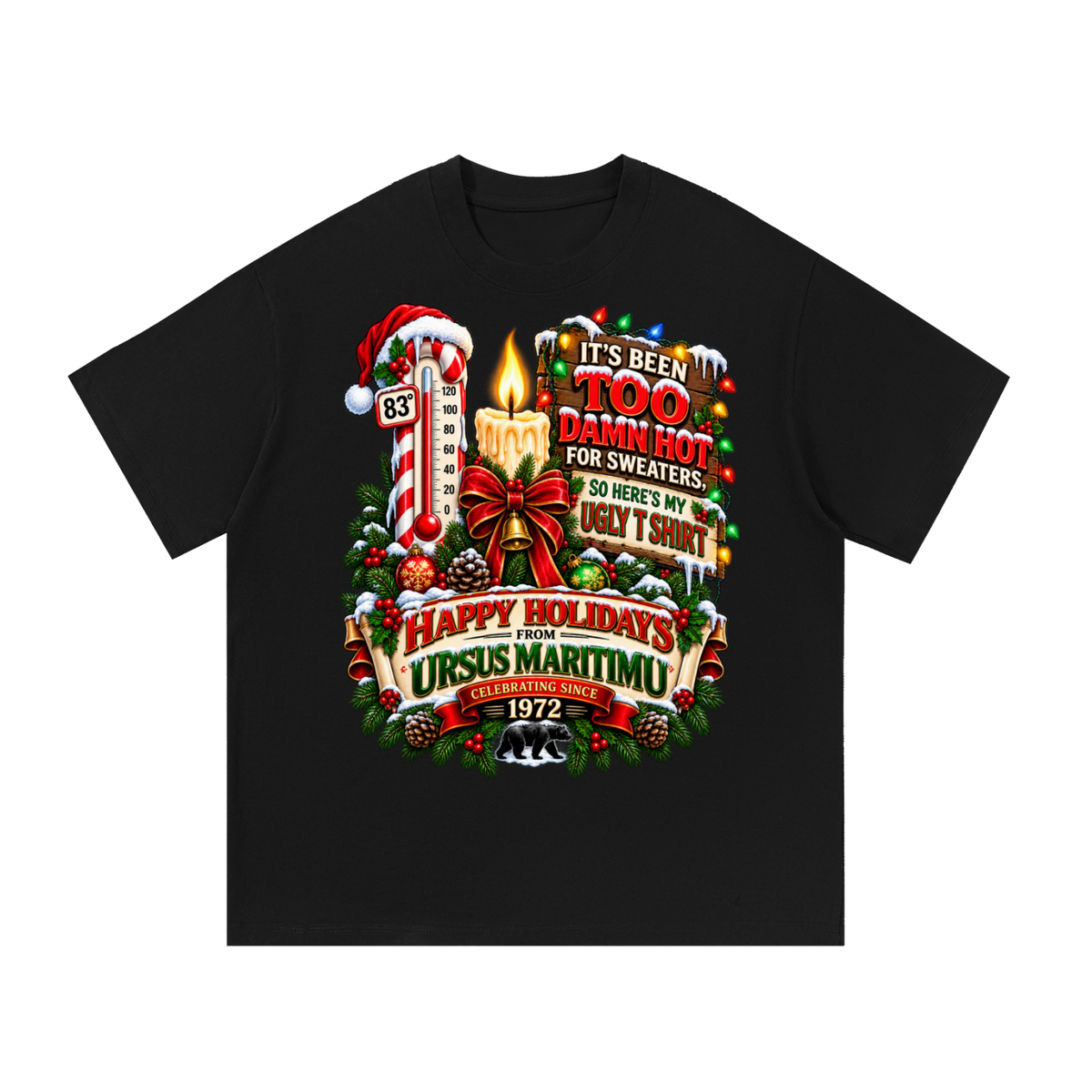 TOO DAMN HOT FOR SWEATERS | URSUS MARITIMU HOLIDAY COLLECTION
