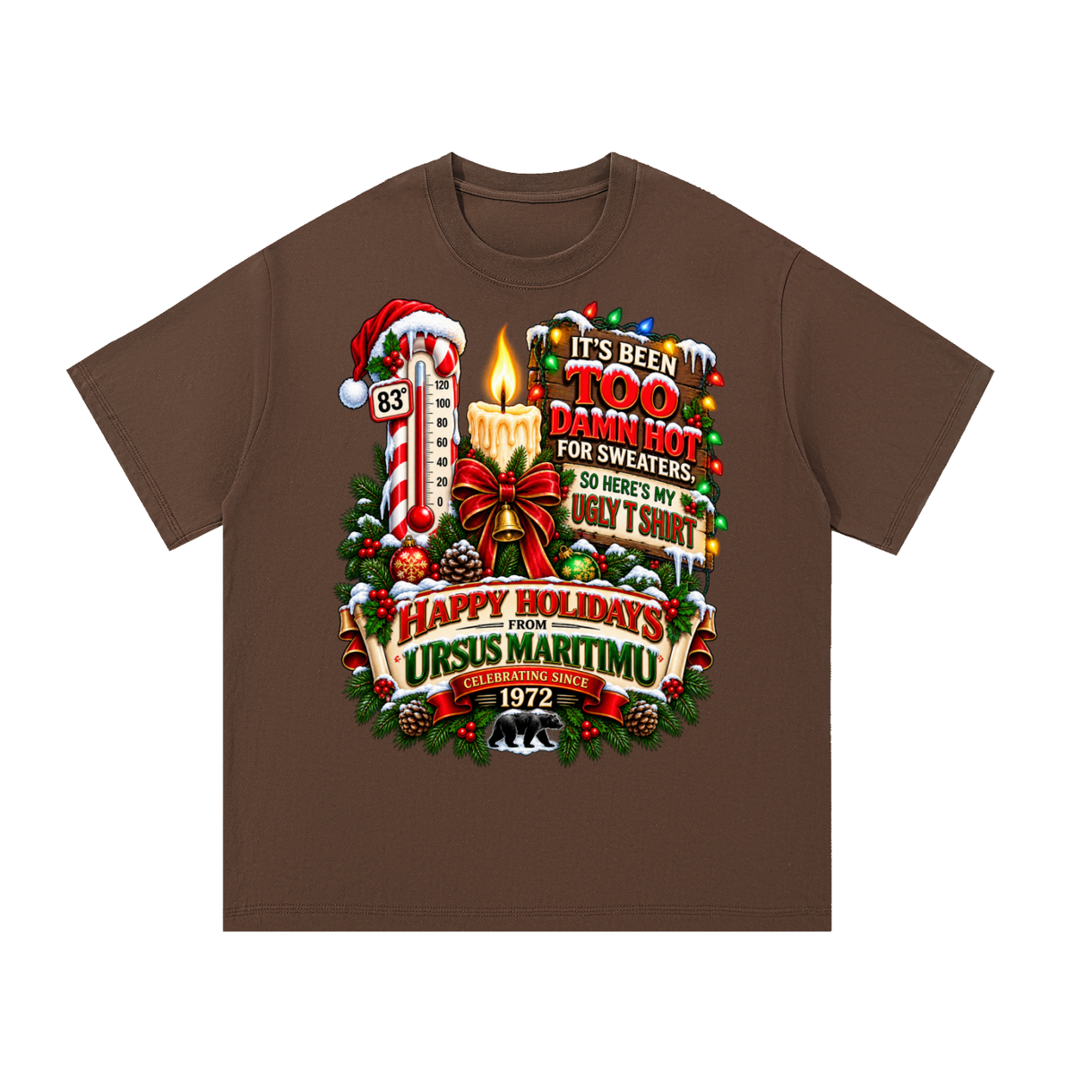 TOO DAMN HOT FOR SWEATERS | URSUS MARITIMU HOLIDAY COLLECTION