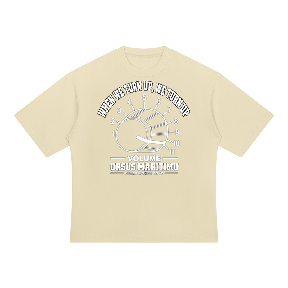 TURN IT ALL THE WAY UP — URSUS MARITIMU Volume Control Heavyweight T-Shirt